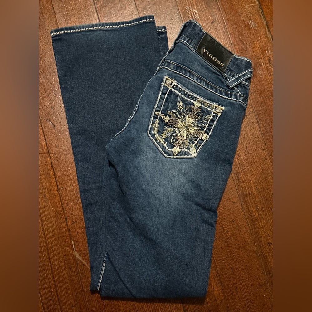 Vigoss “The Chelsea” Boot cut denim jeans size 1/2 x33